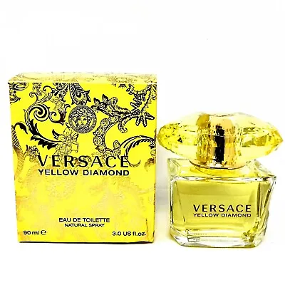 Versace Yellow Diamond Perfume For Women EDT 3.0 Oz 90 Ml New In Box • $37.99