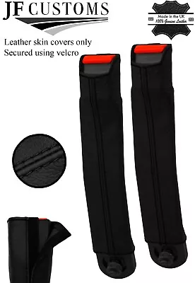 Black Stitch 2x Seat Belt Stalk Tall Leather Covers For Toyota Mr2 Mk1 84-90 • $204.70