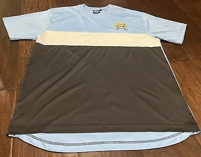 Men's Sky Blue Manchester City Established Fit T-Shirt Athletic Official  XXL 2X • $12.79