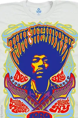 Jimi Hendrix-fillmore Poster-axis Bold-freedom-t-shirt M- L Rare-vintage-lmtd • $29