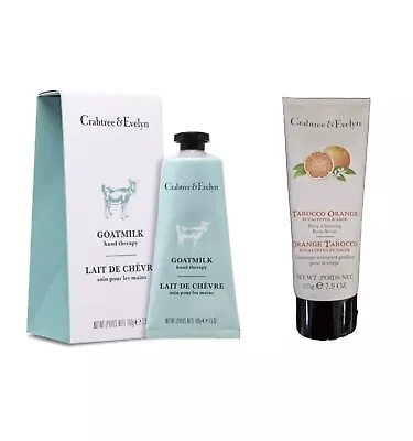 Crabtree & Evelyn Goatmilk Hand Therapy 100g & Body Scrub 225g Bundle -Brand New • £28.25