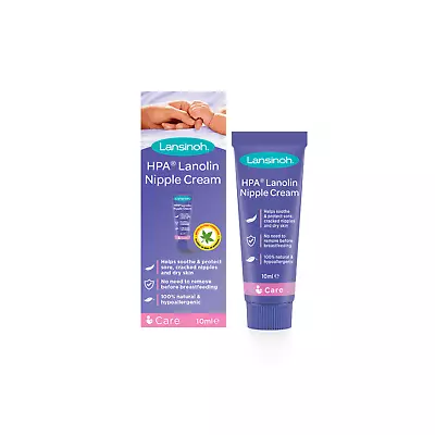 Lansinoh HPA Lanolin Nipple Cream 10ml Pack Hospital Bag Essential Breastfeeding • £5.99