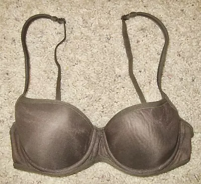 CALVIN KLEIN Brown BRA; T-Shirt Style Lightly Padded ID #CK001; Size 34A • $14.99