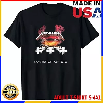 1986 Metallica Men's Master Of Puppets European Tour T-Shirt Size S--4XL For Fan • $15.96