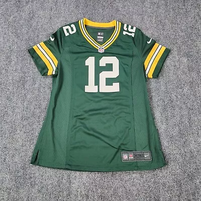 Aaron Rodgers Jersey Womens Medium Nike On The Field Green Bay Packers Football • $19.98