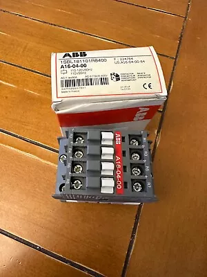 ABB A16-04-00 120 V Contactor 30A 4 Pole  • $99