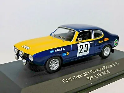 Cmr Ford Capri Mk 1 #23 Olympia Rally 1972 Rohrl Rothfuss 1/43 Wrc012 • £34.95