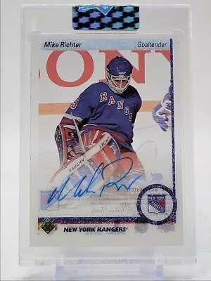 Mike Richter 2020-21 Clear Cut Autograph 1990 Upper Deck Rangers Auto Q0678 • $22.50