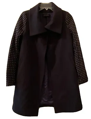 Zara Woman Wool Blend Studded Sleeve Jacket Blazer Coat Size Xs • $38.40