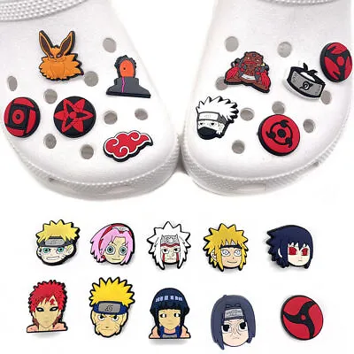 20PCS Naruto Anime Cartoon Shoe Charms Set For Women Kids Clogs Slippers Decor • £4.55