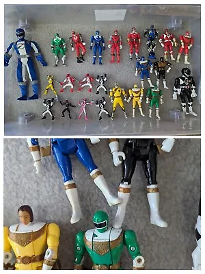 VINTAGE 90s Lot 19 Mighty Morphin Power Ranger Action Figures BANDAI Thunderzord • $37