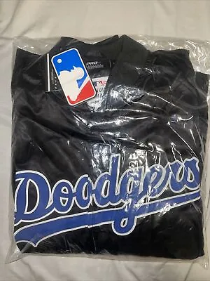 Pro Standard LA Dodgers Black 2020 World Series Logo Black Satin Jacket Medium • $89.99