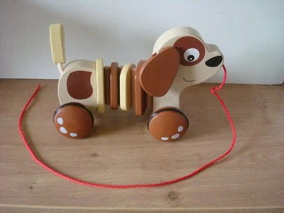 £7.99 • Buy Little Town Wooden Pull Along Dog