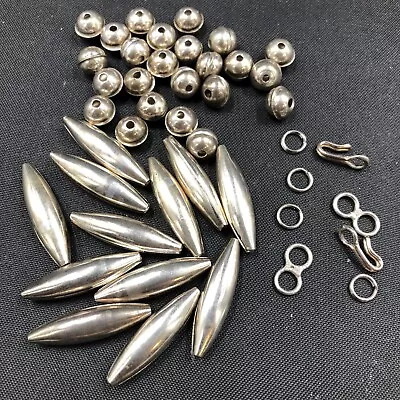 Vintage Southwestern Sterling Beads And Findings For Restringing 16.7 Grams • $9.99