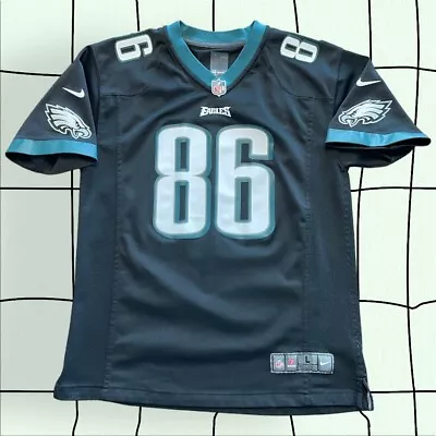 Zach Ertz Nike Philadelphia Eagles #86 Black Jersey - Youth Boys Kids Large GUC • $29.99