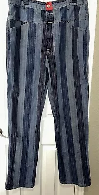 Vintage Marithe Girbaud Jeans Mens 38 Blue Denim Striped  38x33 • $79