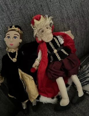 Vintage Mister Rogers Neighborhood King Friday The 23th And Queen Sarah Puppets • $9.95