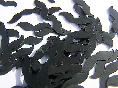 Mustache Confetti Party Table Decorations 300 Pcs. Small 1/4 Inch Black 0407 • $4