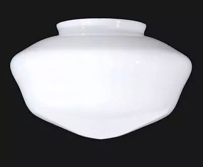 Schoolhouse Lamp Shade 6  X 12  White Milk Glass Light Globe Ceiling Fan Pendant • $74.95