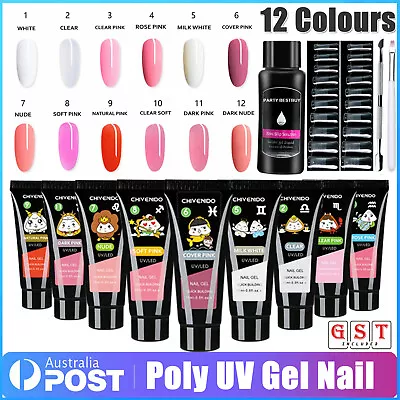 Poly UV Gel Nail Builder Extension Kit Nail Art File Tube Constellation Tube AU • $7.15