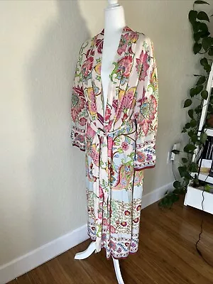 NWT Zara Women’s  Floral Kimono Robe W/ Belt Size Medium • $55