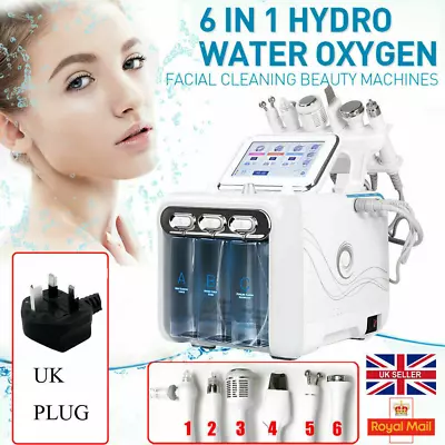 6In1 Hydra Hydro Dermabrasion Microdermabrasion Water Salon Peel Facial Machine* • £165.99