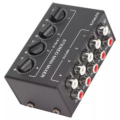 CX400 4 Channel Passive Mixer Professioinal Stereo 4 Channel Mixer For Mixin AUS • £21.10