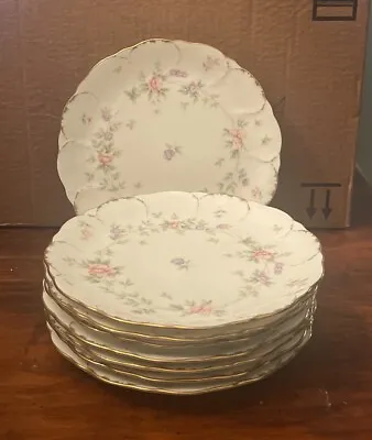 (8x) Mikasa Remembrance Bone China SALAD PLATES  7 3/4” Small Flowers EUC! • $99