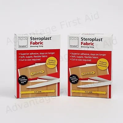 Fabric Dressing Strip On A Roll Cut To Size Plasters In Box. 6cm X 75cm: Qty 2 • £5.39