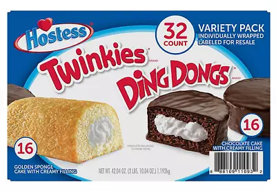 Hostess Twinkies And Ding Dongs Variety Pack (32 Pk.) • $21.95