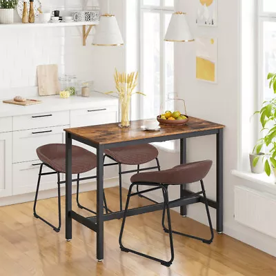 $89.91 • Buy 2x Bar Stools Kitchen Dinning Chair Cozy Barstools Leather Padded Seat Steel Leg