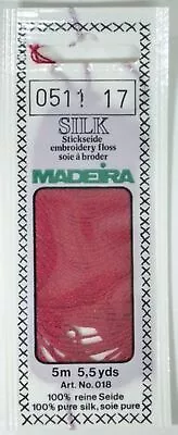 Madeira 100% PURE SILK 4-Strand Hand Embroidery Thread Colour 0511 • $7.50