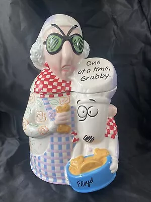 Hallmark Maxine & Floyd Cookie Jar  One At A Time Grabby.   2003 NEW RARE • $79.99