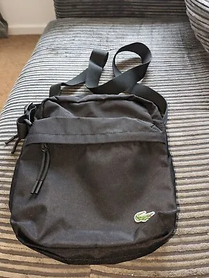 Lacoste Men's Crossover Bag Black Outer Blue Lining . • £19.99