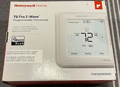 $85 • Buy Honeywell T6 Pro Series Z-Wave Programmable Thermostat - White (TH6320ZW2003)