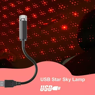$5.99 • Buy Durable Mini USB LED Light Car Star Projection Night Light For Festival Lamp US