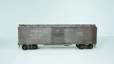 Crown Model O Scale 2-Rail Detroit & Mackinac 40' ARA Weathered Box Car #2709 G1 • $29.50