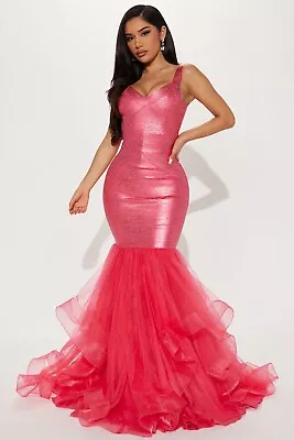 Fashion Nova 1xl Dress Fresh Out Of Fashion Week Mermaid Style Prom Formal Dress • $45