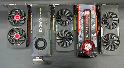 5x FPOR GPU Lot - R9 270x Quadro K5200 GTX 970 FTW HD 7970 GTX 960 SSC • $69.99