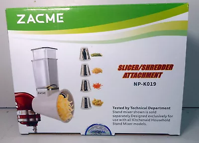 Slicer Shredder Attachment For Kitchen Aid Mixers By Zacme NP-K019 • $14.95