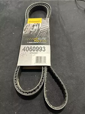 4060993 Serpentine Belt Poly-V The Quiet Belt Gatorback CONTINENTAL ELITE • $10