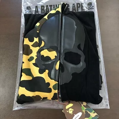 A BATHING APE × MASTERMIND JAPAN VELVET FULL ZIP HOODIE M Size Camouflage • $1124.69