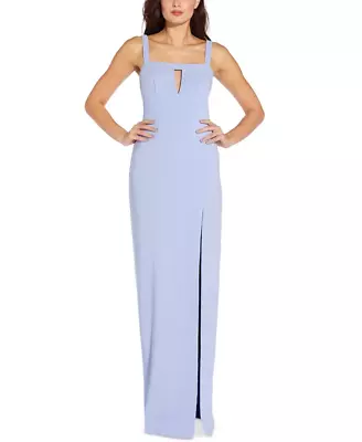 Aidan By Aidan Mattox Women's Cutout Column Gown Wisteria Lavender Size 8 • $44.92