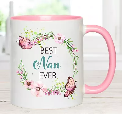 BEST NAN/Nanna/Nanny Personalised Cup Mug Birthday Gift Mothers Day • $15.95