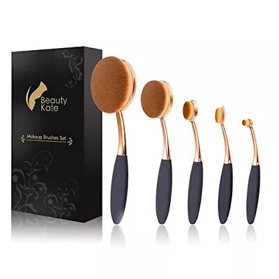 Kate Oval Makeup Brushes Set 5 Pcs Professional Oval Toothbrush Foundation Conto • $17.99