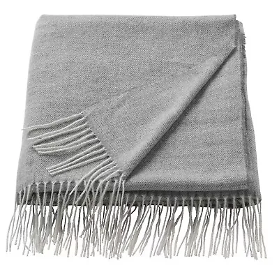 IKEA HOLMVI Throw Available In Grey  And Light Grey Green 120x160 Cm • £15.49