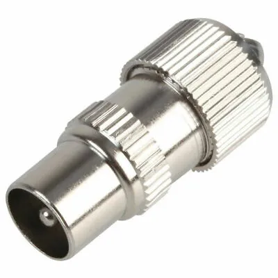 Coaxial Connector For TV Aerial Cable RF Coax Plug Male Metal Screw Type • £2.80