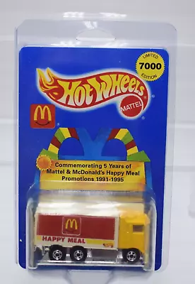 Hot Wheels 1994 Mattel McDonald’s Happy Meal Truck Limited Edition 7000 New • $130.37