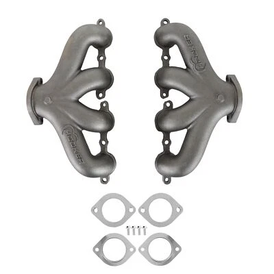 $289.95 • Buy Hooker Blackheart 8504HKR LS Swap Exhaust Manifolds - Center Dump - Natural