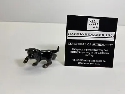 Hagen Renaker #A-115 3888 Black Lab Pup NOS Last Of The Factory Stock Free Ship • $9.99